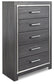 Lodanna Full Panel Bed with 2 Storage Drawers with Mirrored Dresser and Chest Signature Design by Ashley®