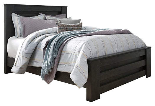 Brinxton Queen Panel Bed with Mirrored Dresser and 2 Nightstands Signature Design by Ashley®