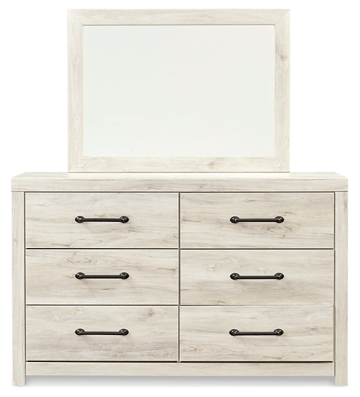 Cambeck Twin Panel Bed with Mirrored Dresser Signature Design by Ashley®