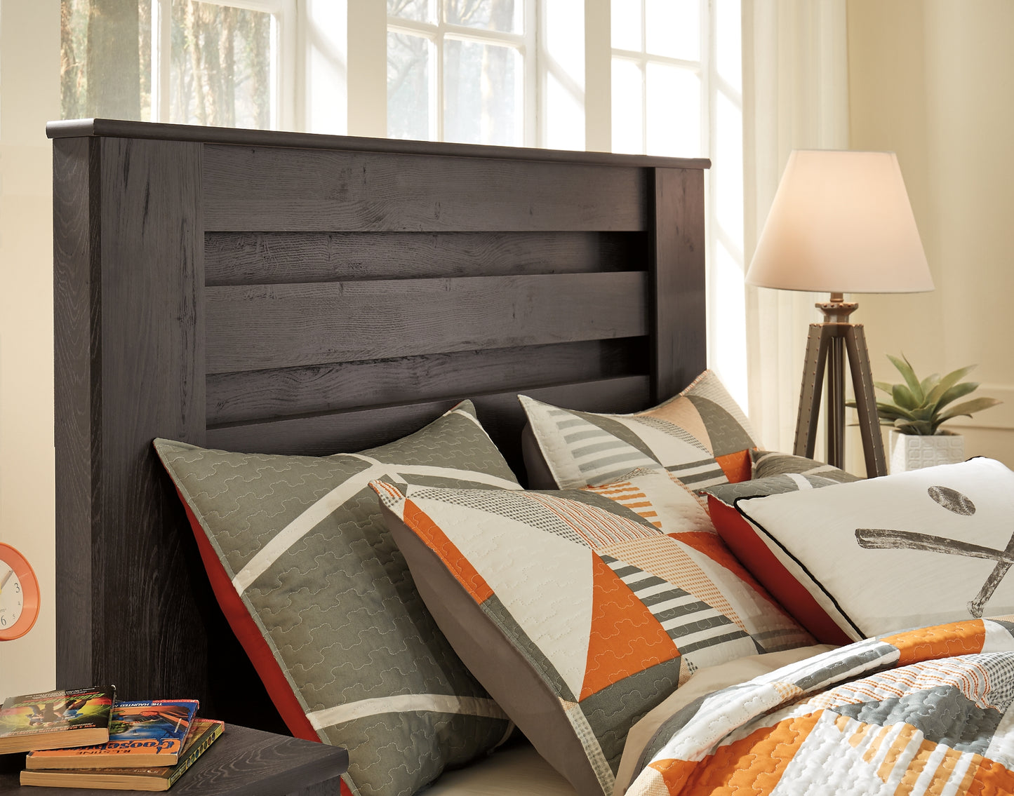 Brinxton Full Panel Headboard with Mirrored Dresser, Chest and Nightstand Signature Design by Ashley®