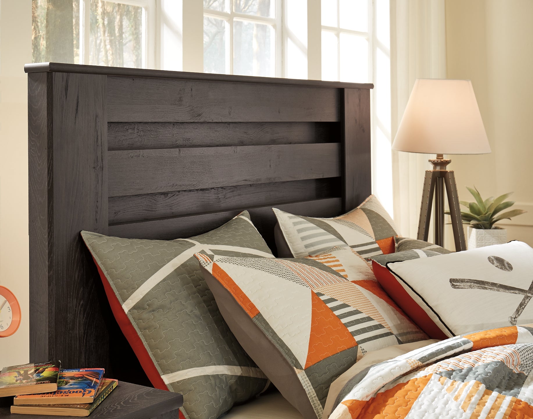 Brinxton Full Panel Headboard with Mirrored Dresser, Chest and Nightstand Signature Design by Ashley®