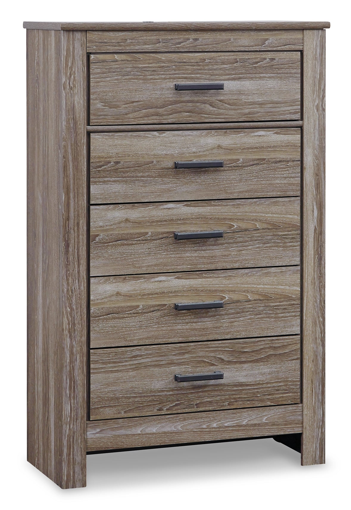 Zelen King Panel Bed with Mirrored Dresser, Chest and Nightstand Signature Design by Ashley®