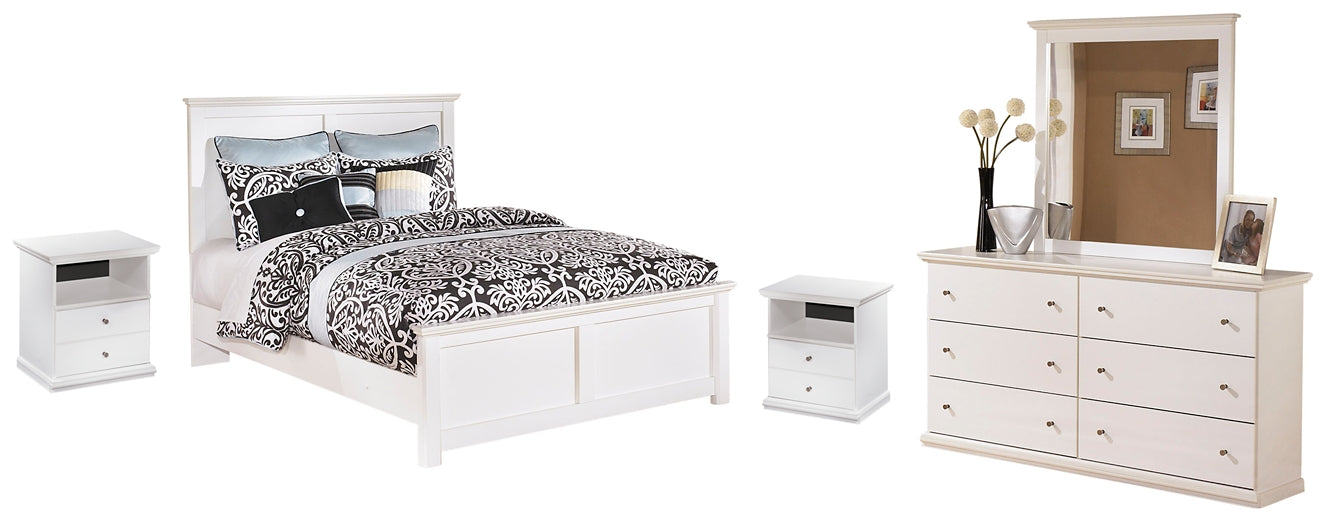Bostwick Shoals Queen Panel Bed with Mirrored Dresser Signature Design by Ashley®