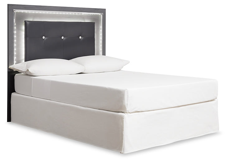 Lodanna Queen/Full Upholstered Panel Headboard with Mirrored Dresser Signature Design by Ashley®