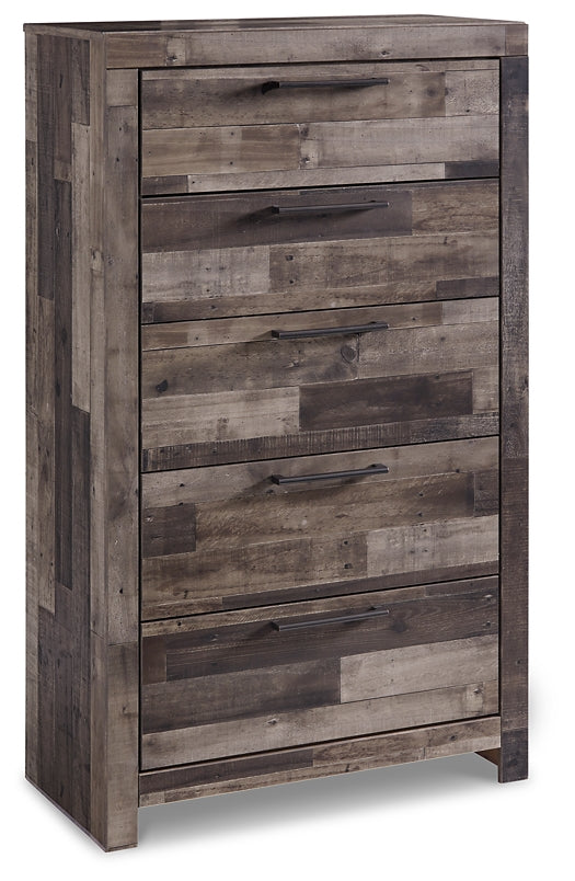 Derekson Queen Panel Bed with Mirrored Dresser, Chest and Nightstand Benchcraft®