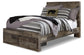 Derekson Full Panel Bed with 2 Storage Drawers with Mirrored Dresser, Chest and Nightstand Benchcraft®