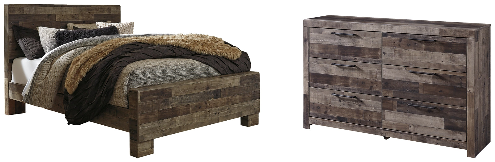 Derekson Queen Panel Bed with Dresser Benchcraft®