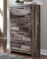 Derekson Queen/Full Panel Headboard with Mirrored Dresser, Chest and 2 Nightstands Benchcraft®
