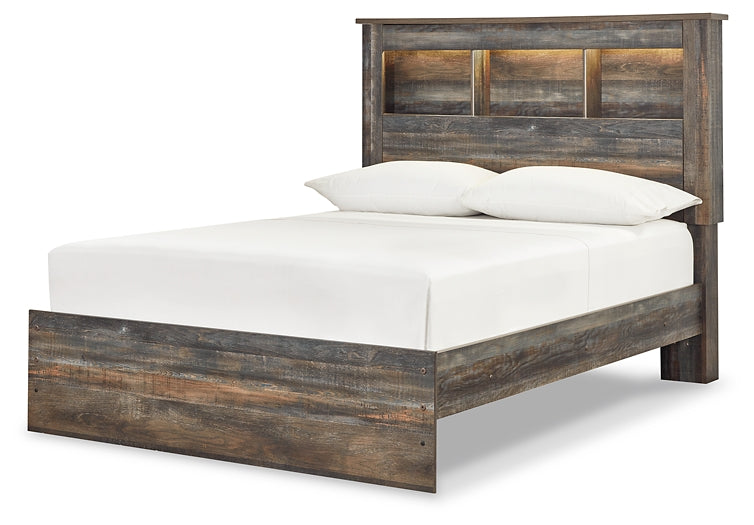 Drystan Full Bookcase Bed with Mirrored Dresser and Chest Signature Design by Ashley®
