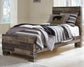 Derekson Twin Panel Bed with Mirrored Dresser Benchcraft®