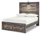 Drystan Full Panel Bed with 2 Storage Drawers with Mirrored Dresser, Chest and 2 Nightstands Signature Design by Ashley®