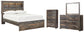 Drystan Full Bookcase Bed with Mirrored Dresser and Chest Signature Design by Ashley®