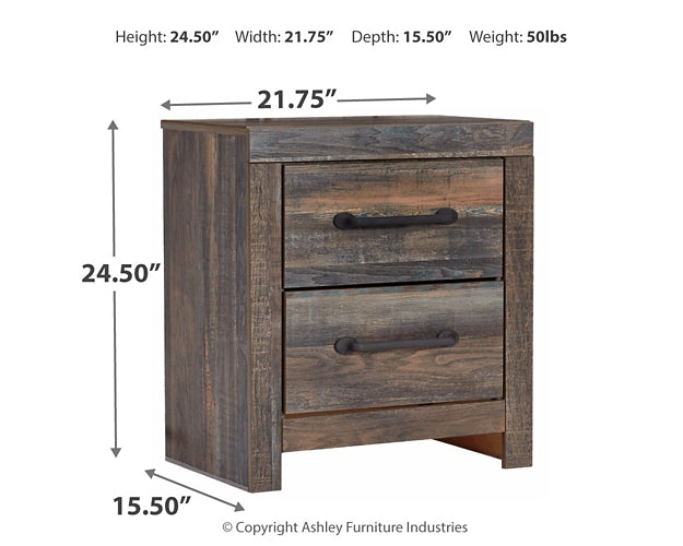 Drystan Full Panel Bed with 2 Storage Drawers with Mirrored Dresser, Chest and 2 Nightstands Signature Design by Ashley®