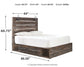 Drystan Queen Panel Bed with 2 Storage Drawers with Mirrored Dresser Signature Design by Ashley®
