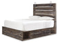 Drystan Queen Panel Bed with 4 Storage Drawers with Mirrored Dresser Signature Design by Ashley®