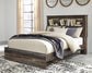 Drystan Queen Bookcase Bed with Mirrored Dresser and 2 Nightstands Signature Design by Ashley®