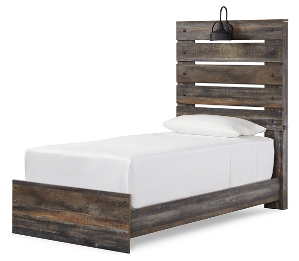 Drystan Twin Panel Bed with Mirrored Dresser Signature Design by Ashley®