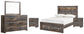 Drystan Full Bookcase Bed with 2 Storage Drawers with Mirrored Dresser and 2 Nightstands Signature Design by Ashley®