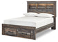 Drystan Full Bookcase Bed with 2 Storage Drawers with Mirrored Dresser Signature Design by Ashley®