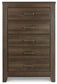 Juararo King/California King Panel Headboard with Mirrored Dresser and Chest Signature Design by Ashley®