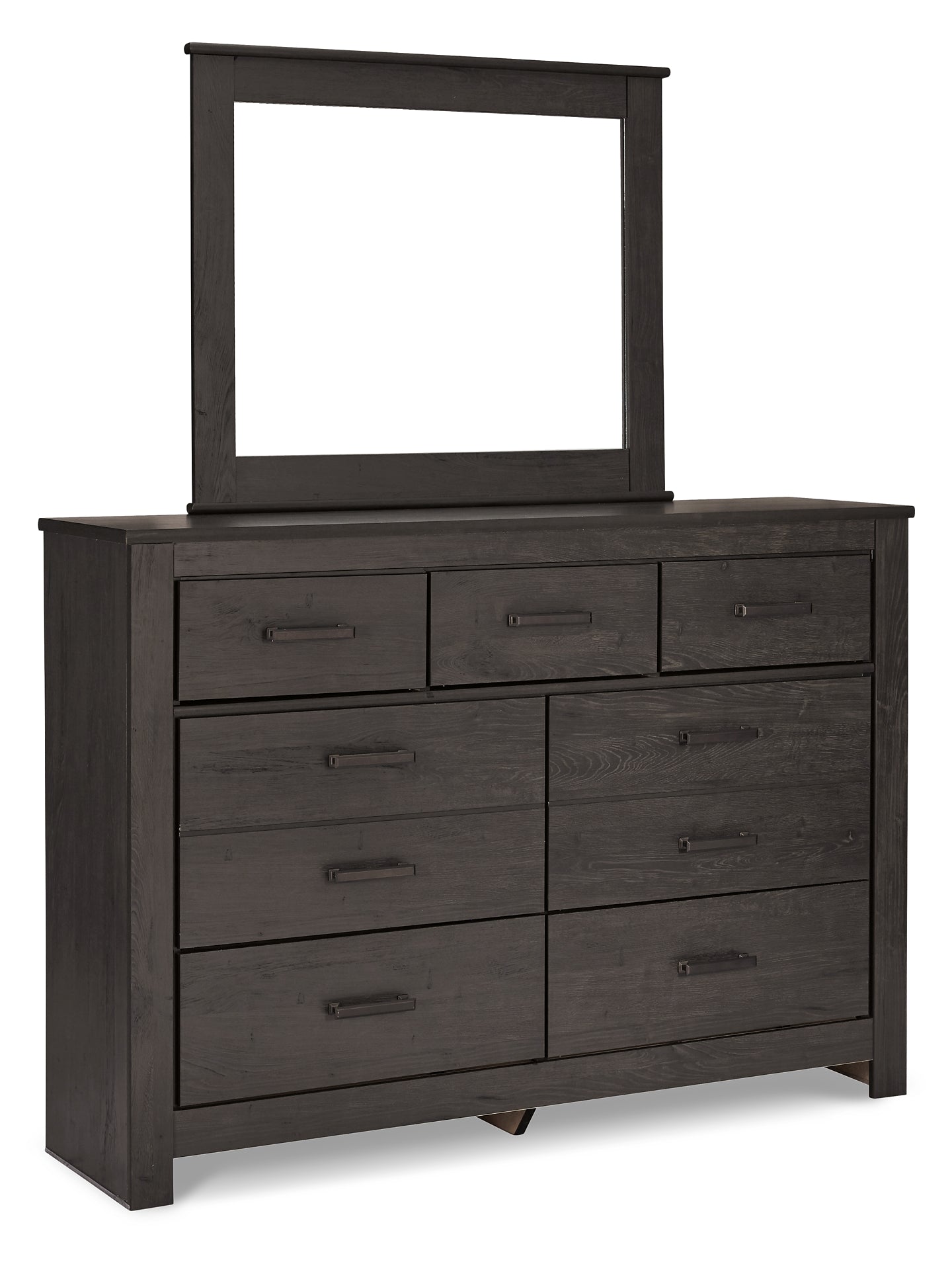 Brinxton Queen Panel Bed with Mirrored Dresser Signature Design by Ashley®