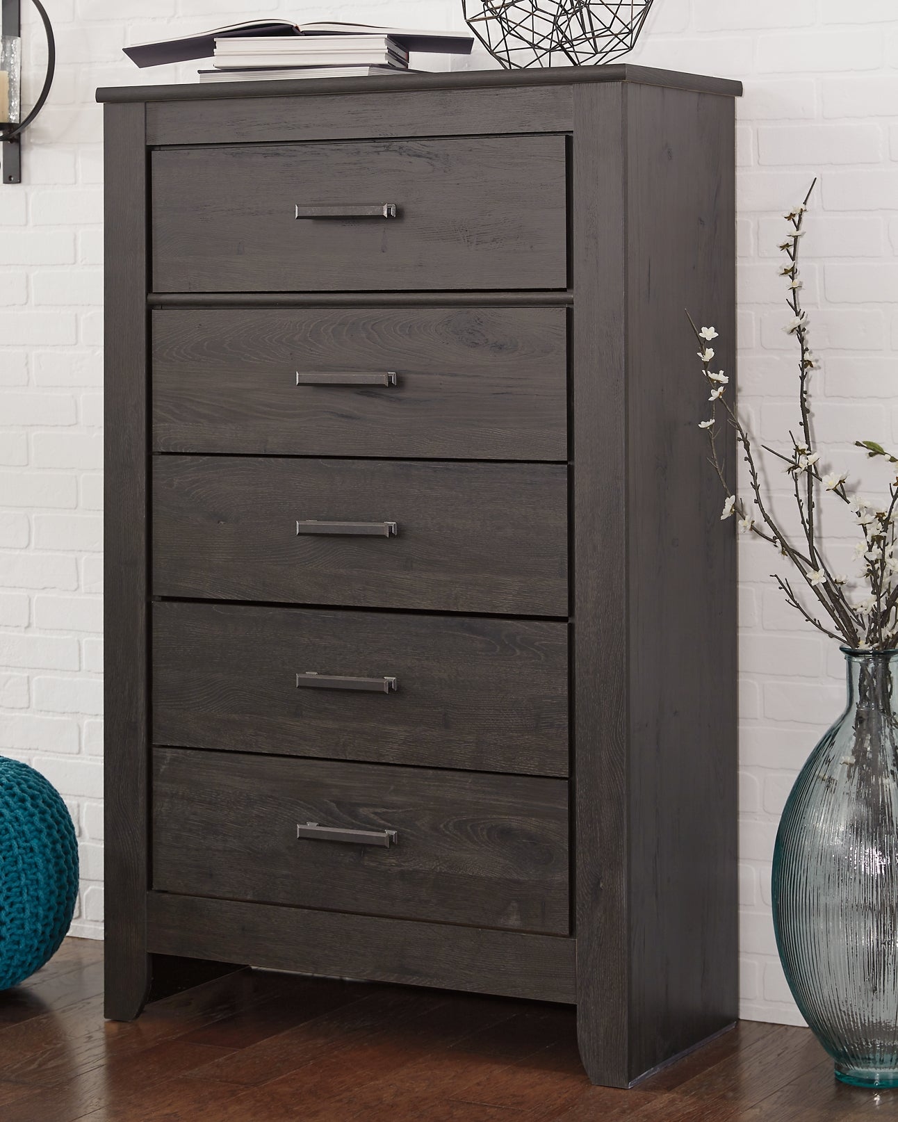 Brinxton Queen Panel Bed with Mirrored Dresser Signature Design by Ashley®