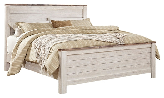 Willowton King Panel Bed with Dresser Signature Design by Ashley®