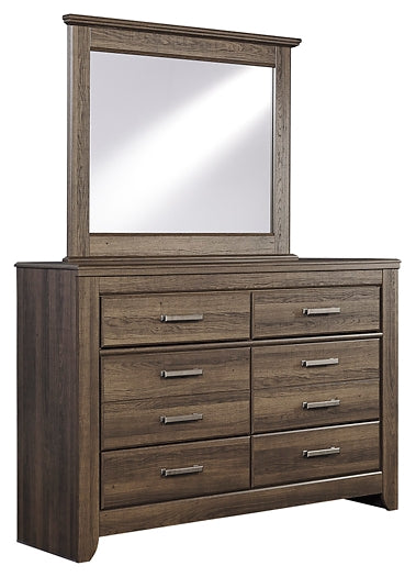 Juararo King Panel Bed with Mirrored Dresser, Chest and 2 Nightstands Signature Design by Ashley®