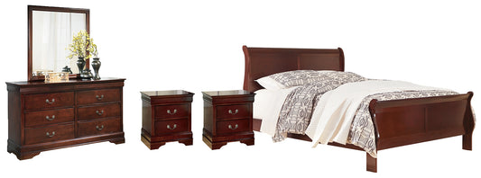 Alisdair Queen Sleigh Bed with Mirrored Dresser and 2 Nightstands Signature Design by Ashley®