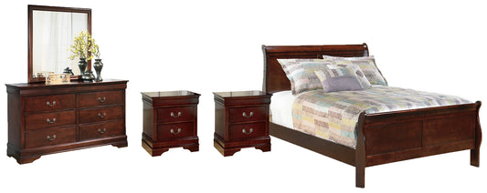 Alisdair Full Sleigh Bed with Mirrored Dresser and 2 Nightstands Signature Design by Ashley®