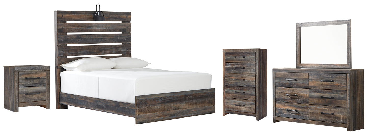 Drystan Full Panel Bed with Mirrored Dresser, Chest and Nightstand Signature Design by Ashley®
