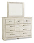 Bellaby Queen Panel Bed with Mirrored Dresser, Chest and Nightstand Signature Design by Ashley®