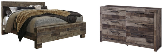 Derekson King Panel Bed with Dresser Benchcraft®