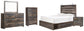 Drystan Queen Panel Bed with 4 Storage Drawers with Mirrored Dresser, Chest and Nightstand Signature Design by Ashley®