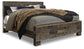 Derekson King Panel Bed with Mirrored Dresser and Chest Benchcraft®
