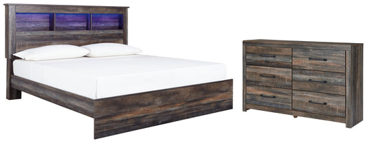 Drystan King Panel Bookcase Bed with Dresser Signature Design by Ashley®