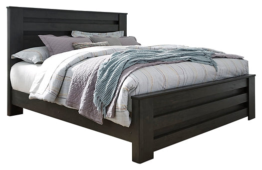 Brinxton King Panel Bed with Mirrored Dresser, Chest and Nightstand Signature Design by Ashley®