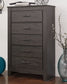 Brinxton King Panel Bed with Mirrored Dresser, Chest and Nightstand Signature Design by Ashley®