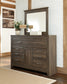 Juararo Queen Panel Headboard with Mirrored Dresser, Chest and 2 Nightstands Signature Design by Ashley®