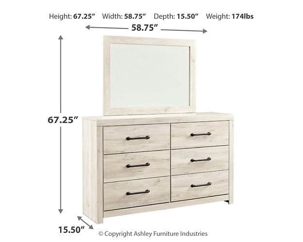Cambeck Queen Panel Bed with 4 Storage Drawers with Mirrored Dresser Signature Design by Ashley®