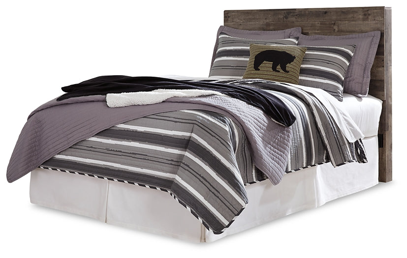 Derekson Full Panel Headboard with Mirrored Dresser Benchcraft®