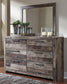 Derekson Full Panel Headboard with Mirrored Dresser Benchcraft®