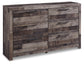Derekson Queen Panel Bed with 4 Storage Drawers with Dresser Benchcraft®