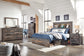 Drystan Full Bookcase Bed with 2 Storage Drawers with Mirrored Dresser and Chest Signature Design by Ashley®