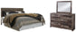 Derekson King Panel Headboard with Mirrored Dresser Benchcraft®