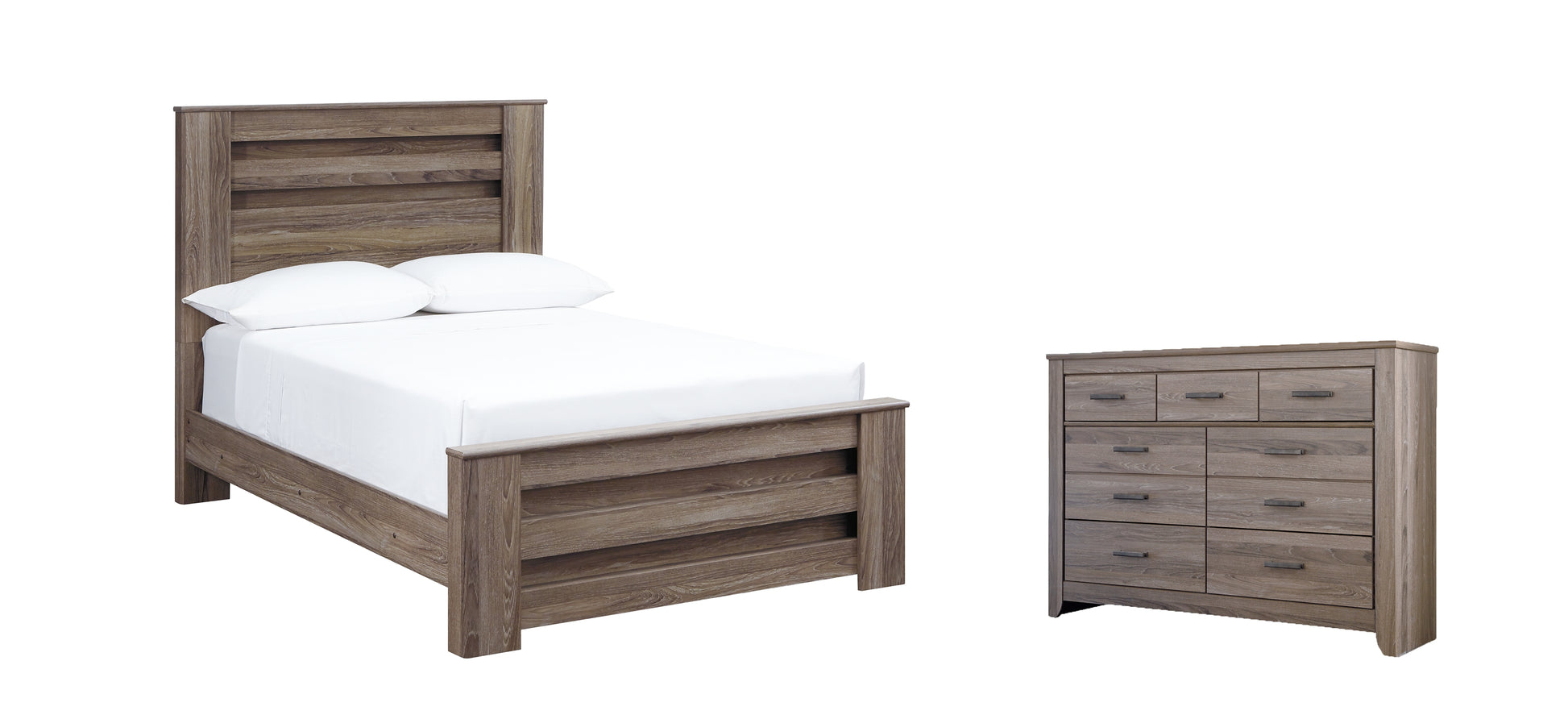Zelen Full Panel Bed with Dresser Signature Design by Ashley®