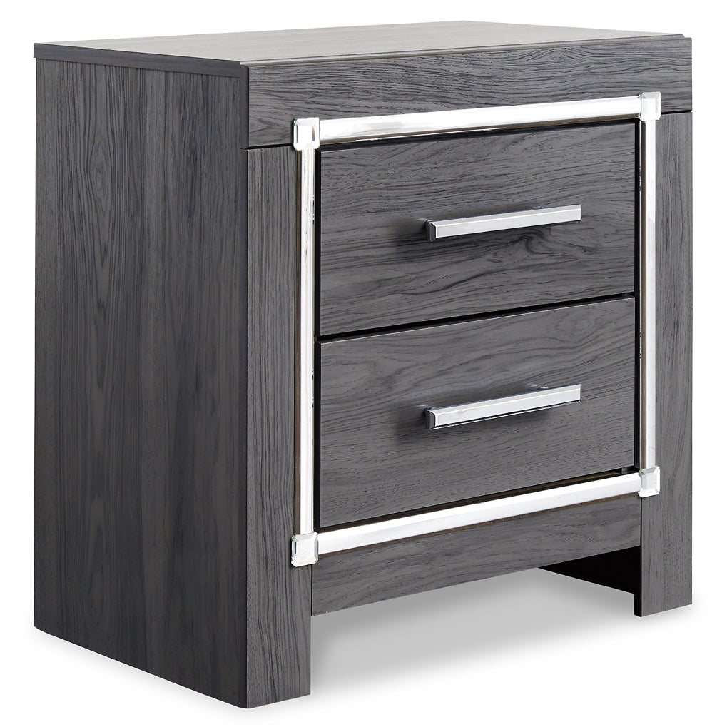 Lodanna King Panel Bed with Mirrored Dresser, Chest and Nightstand Signature Design by Ashley®