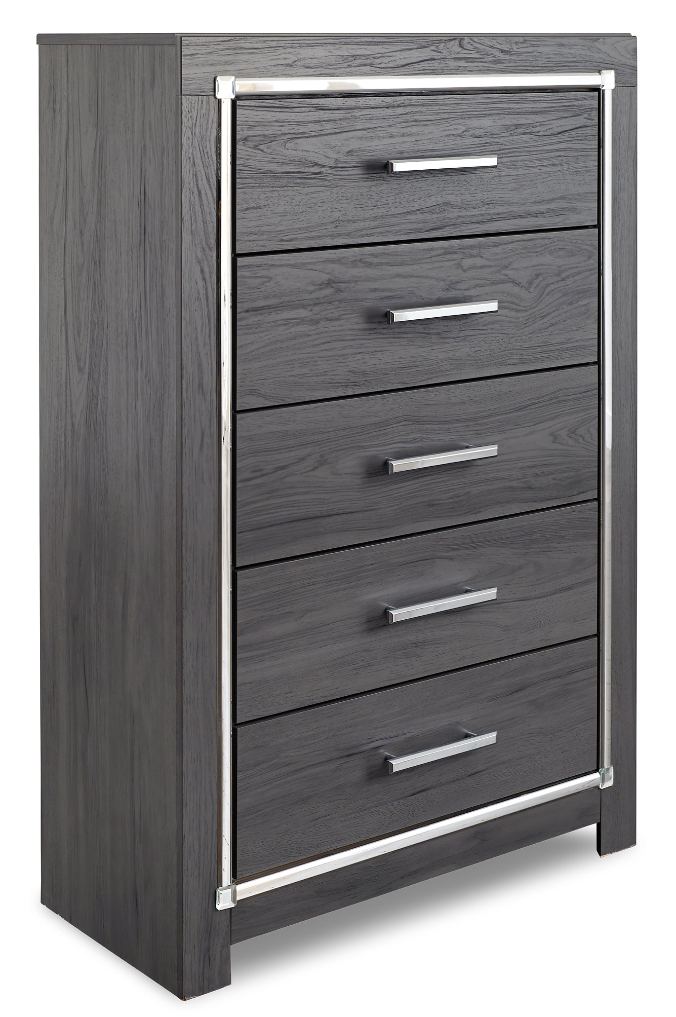 Lodanna Queen Panel Bed with 2 Storage Drawers with Mirrored Dresser and 2 Nightstands Signature Design by Ashley®