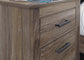 Zelen Queen Panel Bed with Mirrored Dresser and 2 Nightstands Signature Design by Ashley®