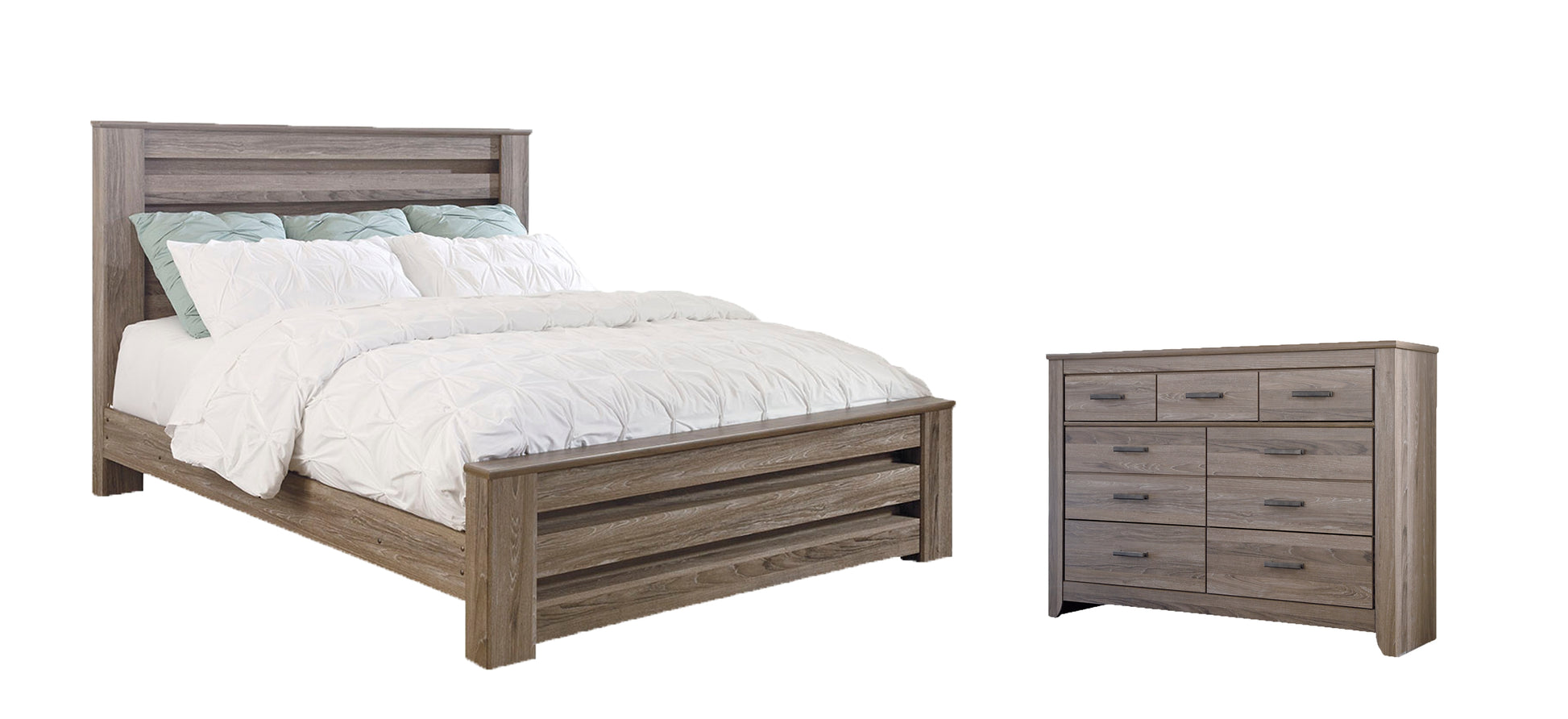Zelen King Panel Bed with Dresser Signature Design by Ashley®